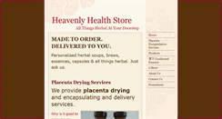 Desktop Screenshot of heavenlyhealthstore.com