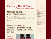 Tablet Screenshot of heavenlyhealthstore.com
